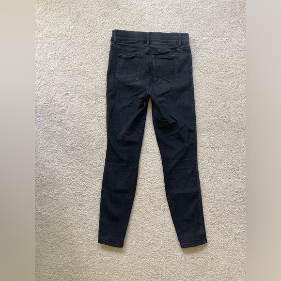 Spanx Black Pull On Jeggings Stretch Jeanish - Picture 4 of 5